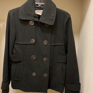 Hydraulic Black Pea Coat